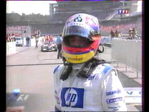 Funny moment with Juan Pablo MONTOYA after wins German Gp 2003