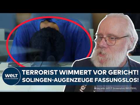 Video Thumbnail: SOLINGEN: Winselnd vor Gericht! Prozess gegen Solingens Attentäter gestartet! Augenzeugen vor Ort