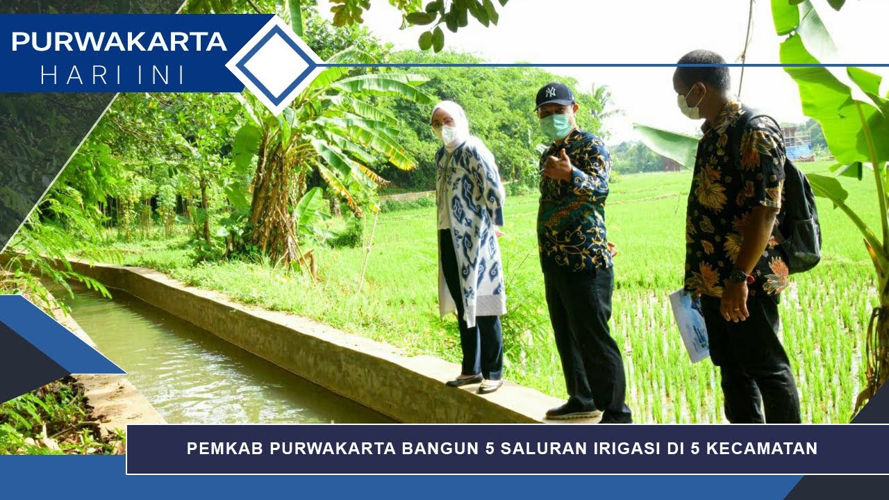 PEMKAB PURWAKARTA BANGUN 5 SALURAN IRIGASI DI 5 KECAMATAN