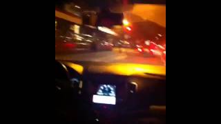 Paris taxi ride in November