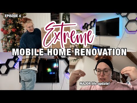 EXTREME MOBILE HOME RENOVATION SERIES | huge bedroom makeover | completely transforming this space!