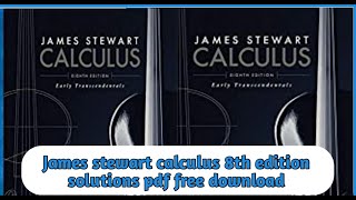 James stewart calculus 8th edition solutions pdf free download