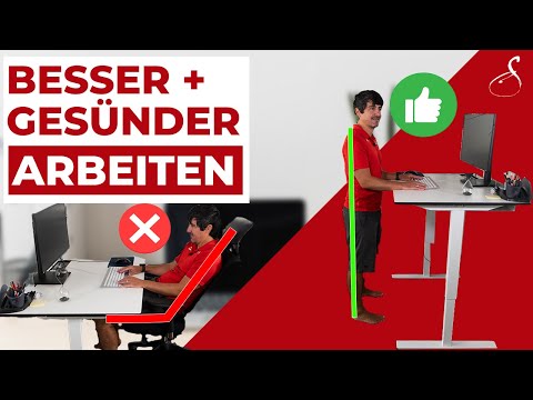 Is a height-adjustable desk healthy? - Correct use/standing
