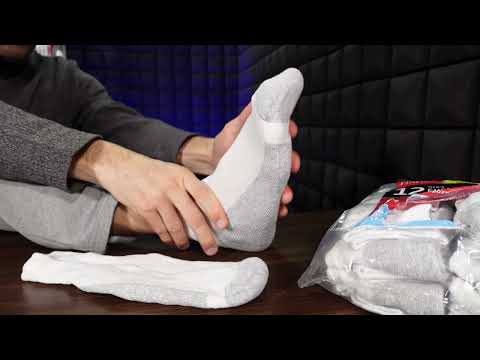 Hanes Ankle Socks Mens Review / Double Tough w Cushion