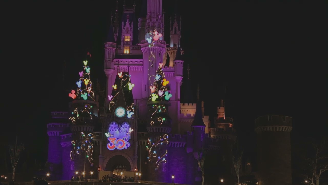 東京ディズニーランド30周年シンデレラ城イルミネーション【4K HDR】
