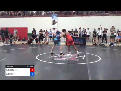 55 Kg Rr Rnd 1 - Kenneth Crosby, NMU-National Training Center Vs Zachary Silvis, Pinnacle Wrestlin