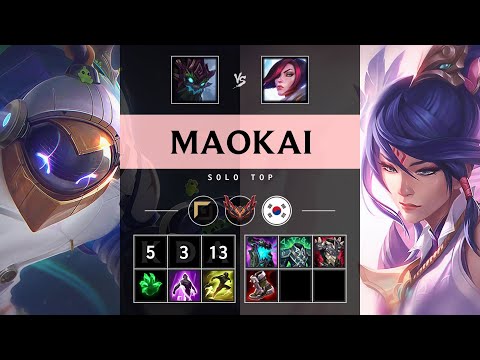 Maokai Top vs Fiora - KR Grandmaster Patch 25.21
