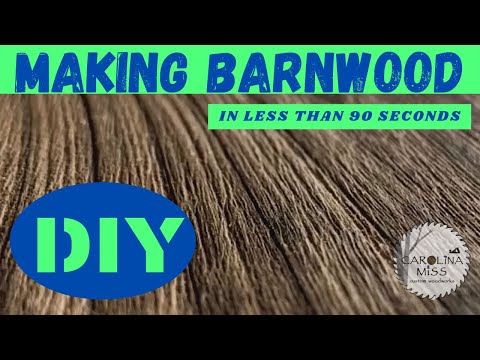 DIY Alder Rustic Barn Wood in less that 90 seconds!!