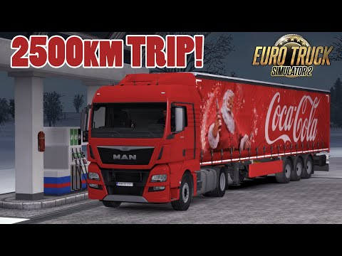 2500KM LONG TRIP - Euro Truck Simulator 2 1.36