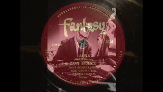 78rpm: Laura - Dave Brubeck Trio, 1949 - Fantasy 504