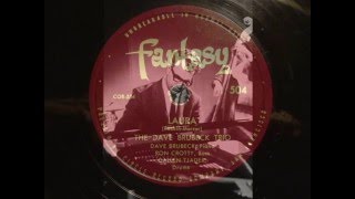 78rpm: Laura - Dave Brubeck Trio, 1949 - Fantasy 504