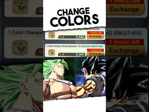 How to get alternative colors | Dragon Ball Legends #dragonballlegends