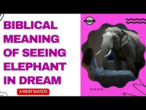 Biblical Meaning of elephant in Dream