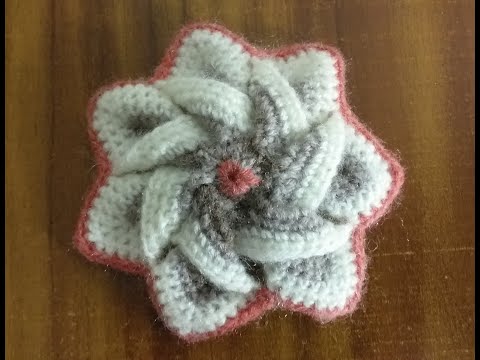 Floare 3D - crosetata