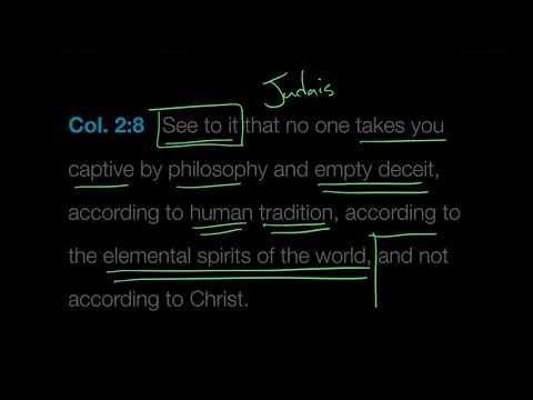 Verse by Verse: Colossians 2:8