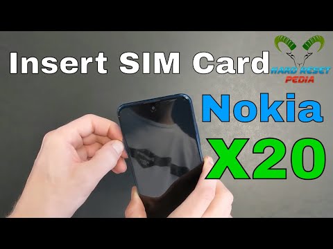 Nokia X20 Insert The SIM Card