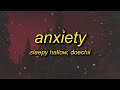 Sleepy Hallow ANXIETY Lyrics Ft Doechii Somebody S Watching Me It S My Anxiety
