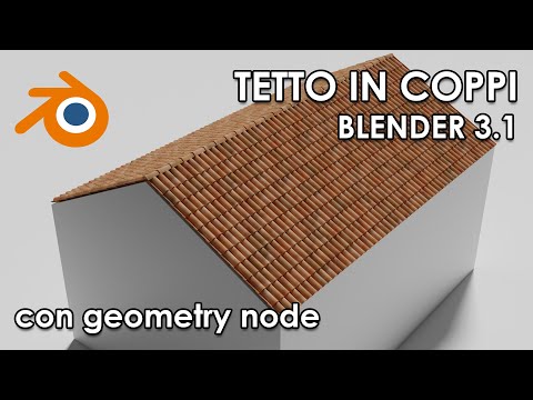 Blender Tetto in Coppi con Geometry Nodes
