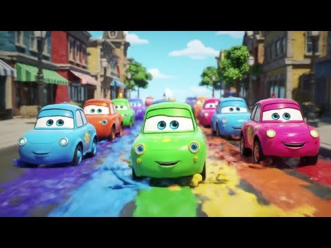 Couleurs et Véhicules | Voitures pour bébé | Couleurs en Français|Comptines et Chansons Dessin animé