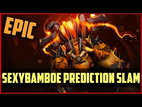 SexyBamboe EPIC Earthshaker Prediciton SLAM vs Alliance @ Alienware cup DOTA 2