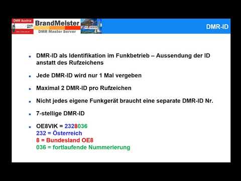1. Einführung in DMR von OE8VIK