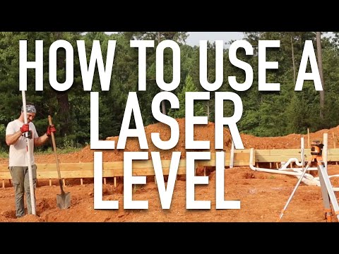 How to use a Johnson Rotary Laser Level | Building Tips for DIY SEPTIC & Foundation leveling