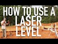 How to use a Johnson Rotary Laser Level | Building Tips for DIY SEPTIC & Foundation leveling