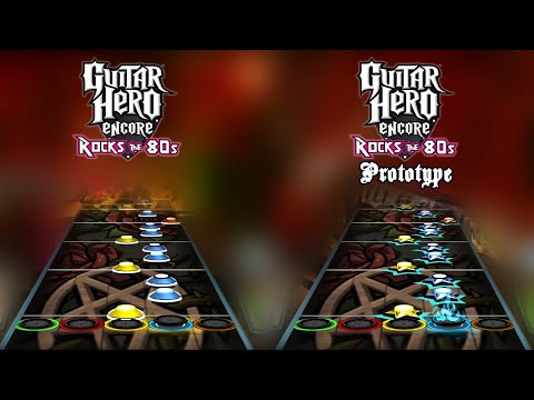 Guitar Hero 80's Prototype - "No One Like You" Chart Comparison