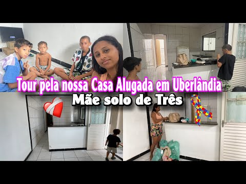 Tour of our rented house in Uberlândia || Single Mom of Three ❤️‍🩹 NEW BEGINNING