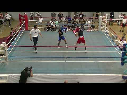 高橋蔵人(ARITOMI)53kg赤vs 伊藤結人(RISE FIT) 48kg青 第6試合　2025年7月27日第7回ジュニア・チャンピオンズリーグ 中日本スパーリング