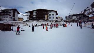 preview picture of video 'Seppe, eerste dag op ski's, Galtur (Josk kidsweek)'