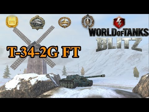 World of Tanks Blitz - New Chinese (VII) TD T-34-2G FT Gameplay & Mastery W/ Commentary