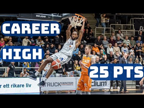 Juwan Gray Drops CAREER HIGH 25 PTS | Full Highlights | Koping Stars Vs. Sodertalje