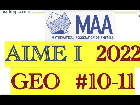 2022 Aime I Problems 10 11