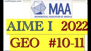 2022 AIME I Problems 10-11