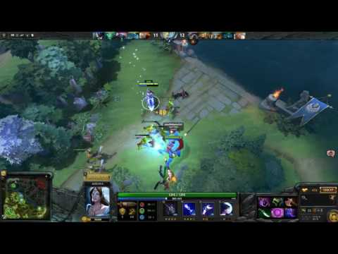 Mirana tried so hard to carry 4 noobs