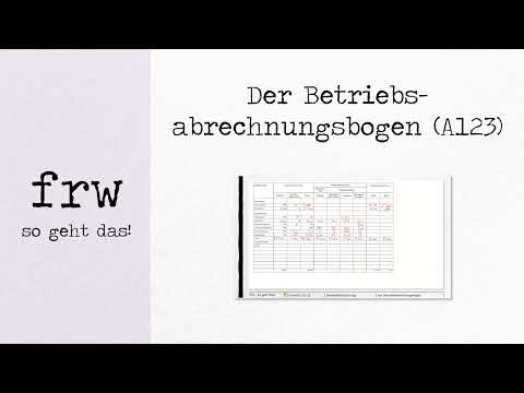 FWZ 20 BAB - #4.A1 BAB mit Vorkostenstellen (A123)