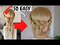 Quick Easy Braided Bun Hairstyles How To Do Easy Bun Hair Tutorial