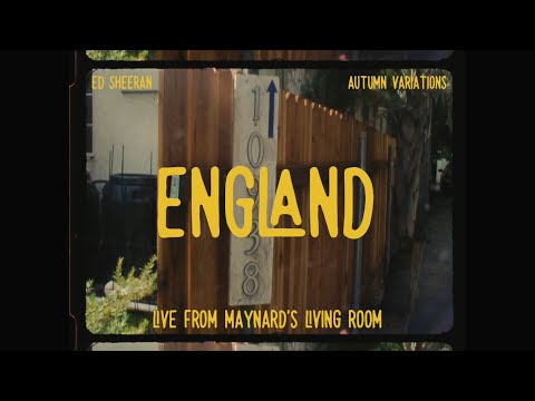 Videoclip de England (Live from Maynard’s Living Room) — Ed Sheeran