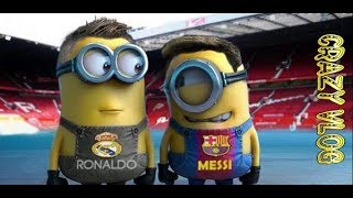 CraZy VloG #27 Barcelona vs Real Madrid Minions Cover Football Cartoon