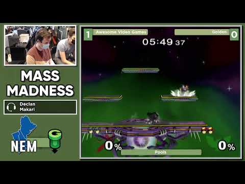 Mass Madness 37 SSBM - Awesome Video Games (Marth) vs. Golden (C. Falcon) - Melee WR3