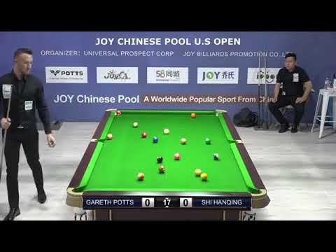 Gareth Potts VS Shi Hanqing 2018 Joy Chinese Pool U S  Open