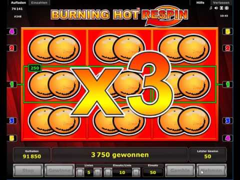 Burning Hot Respin kostenlos spielen - Novomatic / Novoline