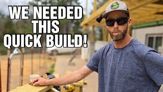 This Quick Build Could Change Everything!| We Needed This For Our Cabin Homestead Rabbitry