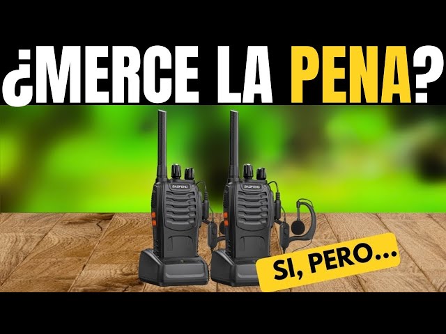 Vídeo relacionado con Walkie Talkie Profesionales, USB Recargables 1500mAh, 16 Canales CTCSS DCS, PMR 446 Radiocomunicación con el Auricular Incorporado Antorcha de LED, VOX - 1 Pare Negro BF-88E
