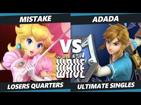 Weekly Wave 21 Losers Quarters - Mistake (Peach) Vs. ADADA (Link) SSBU Ultimate Tournament