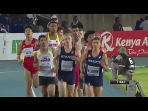 Boys' 1500m final decathlon from the IAAF World U18 Championships Nairobi 2017