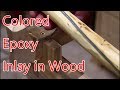 How To Colored Epoxy Inlay In Odd Shaped Wood Bowls And Walking Canes
