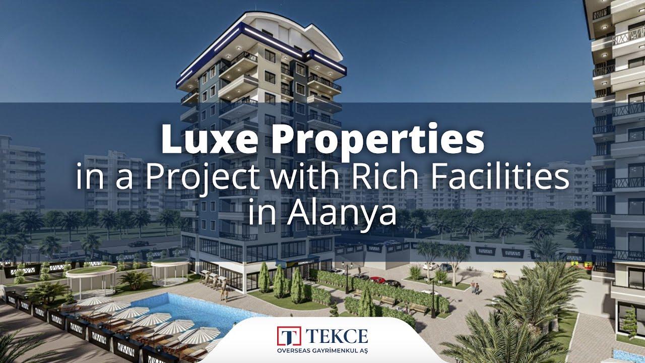 Luxueux Immobilier Résidentiel Près de la Plage à Alanya