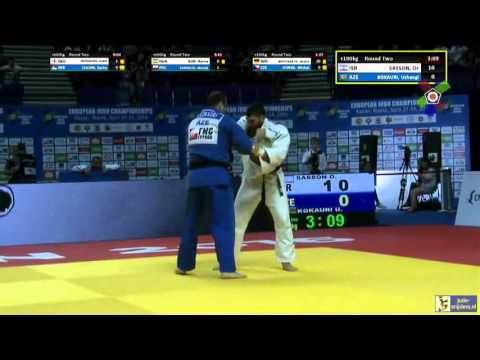 Judo 2016 European Championships Kazan: Sasson (ISR) - Kokauri (AZE) [+100kg]